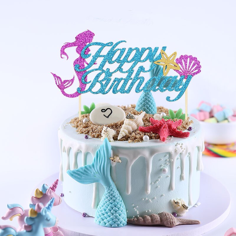 Mermaid Themed Cupcakes Toppers for Kids Party childrensterritory