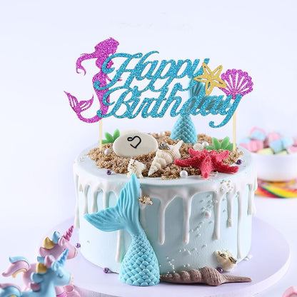 Mermaid Themed Cupcakes Toppers for Kids Party childrensterritory