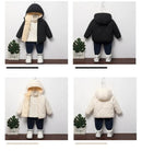 Winter Thicken Fur Hooded Warm Jackets For Kids Boys Girls childrensterritory