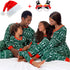 Cartoon Deer and Tree Print Family Matching Christmas Pajamas Sets childrensterritory