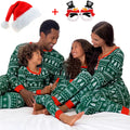 Cartoon Deer and Tree Print Family Matching Christmas Pajamas Sets childrensterritory
