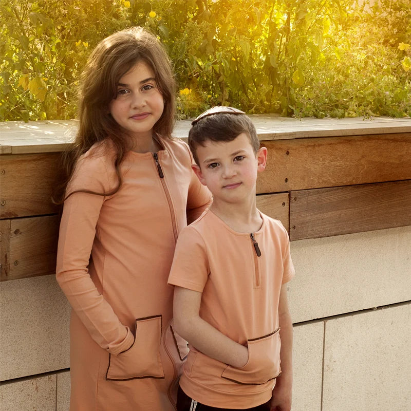 Casual Family Matching Zipper T-shirts childrensterritory