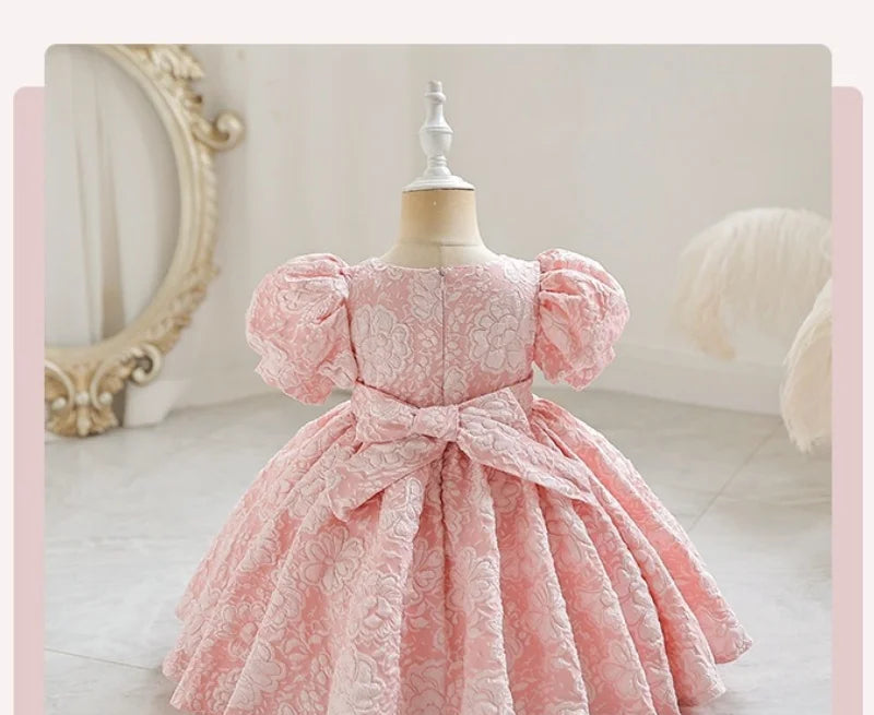 Elegant Flower Printing All Over Puffy Sleeveless Princess Dress