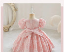 Elegant Flower Printing All Over Puffy Sleeveless Princess Dress