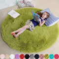 Fluffy Soft Shaggy Round Rugs For kids Bedroom