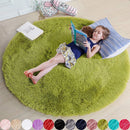 Fluffy Soft Shaggy Round Rugs For kids Bedroom