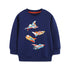Cartoon Airplane Print Sweatshirts for Kids childrensterritory