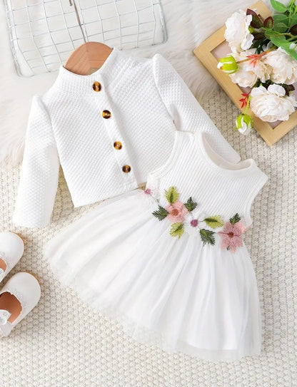 Baby Girl 2pc Birthday Party Dresses Set
