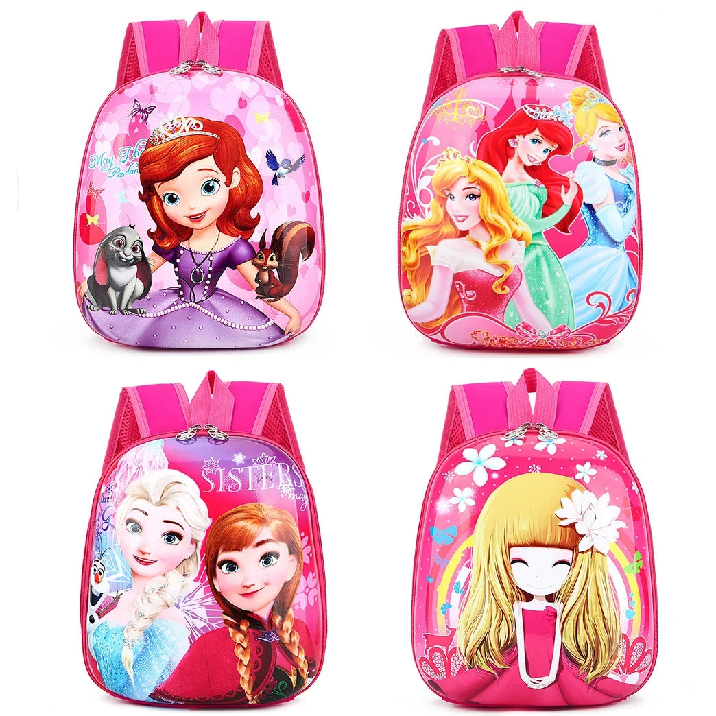 Cartoon Princess Design Kids Hard Shell Backpack for Girls/Boys childrensterritory