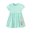 Kids Girls Cartoon Design Summer Party Dresses childrensterritory