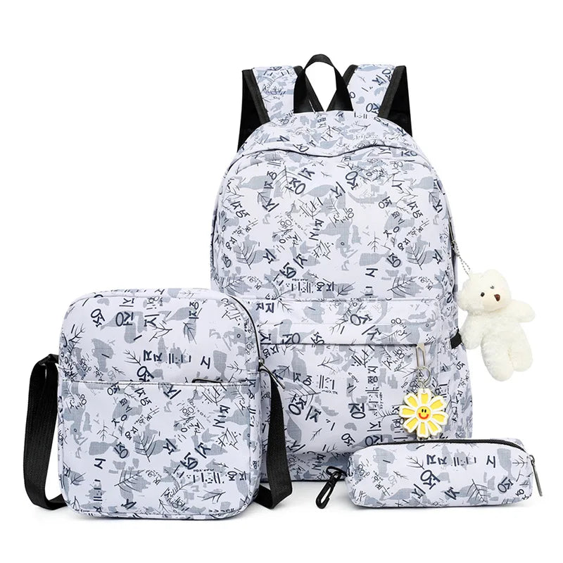 3pcs/set Lovely Print Fashion Backpacks for Children childrensterritory