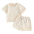 Baby Boys Short Sleeve Pocket T-Shirt and Elastic Shorts 2 Piece Outfits childrensterritory