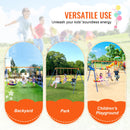 Outdoor Swing Set with 1 Saucer Swing Seat for Kids childrensterritory
