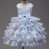 Sleeveless Bow Design Fluffy Summer Party Dresses childrensterritory