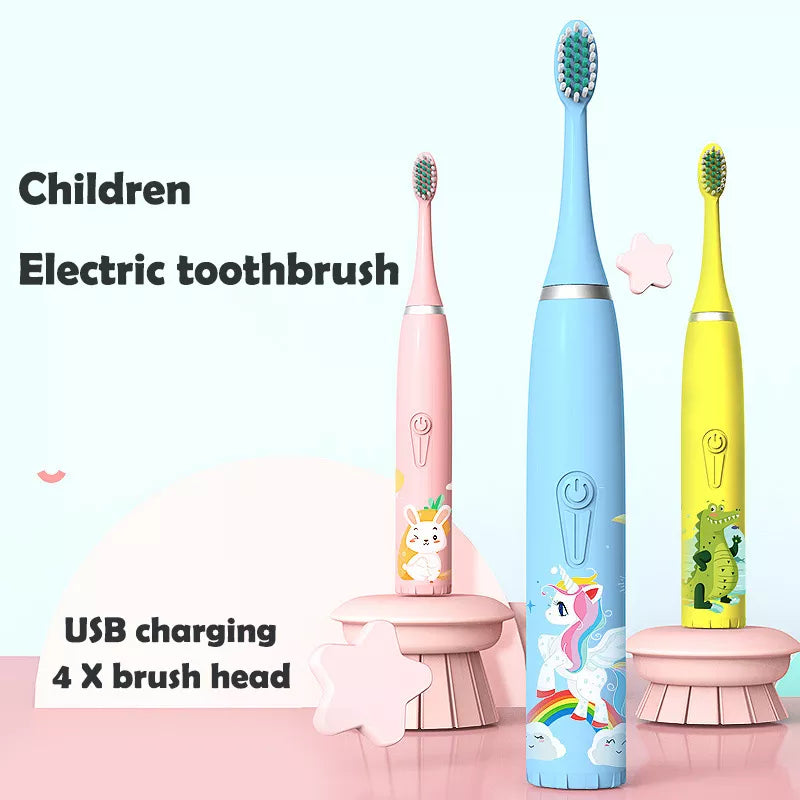 Kids Waterproof Rechargeable Electric Toothbrush childrensterritory