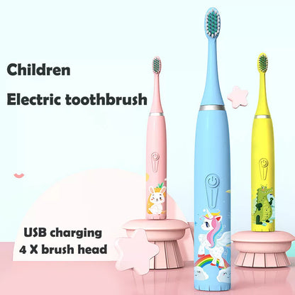 Kids Waterproof Rechargeable Electric Toothbrush childrensterritory