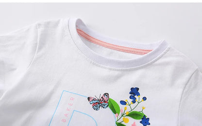 Kids Girls Floral Print Top and Leggings Pants for Summer childrensterritory