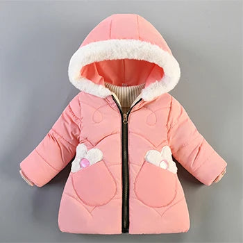 Kids Girls Warm Hooded Winter Jacket/Coat