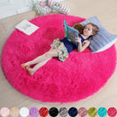 Fluffy Soft Shaggy Round Rugs For kids Bedroom