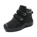 Kids Suede Fashion High Top Hook And Loop Warm Shoes childrensterritory