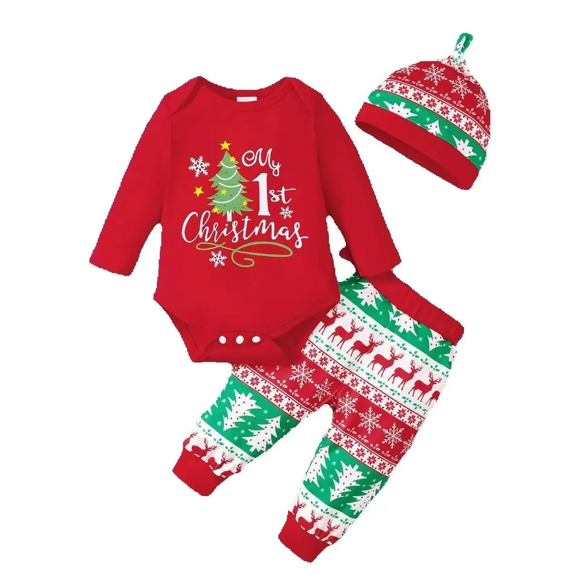Long-Sleeved Christmas Outfit For Baby Kids childrensterritory