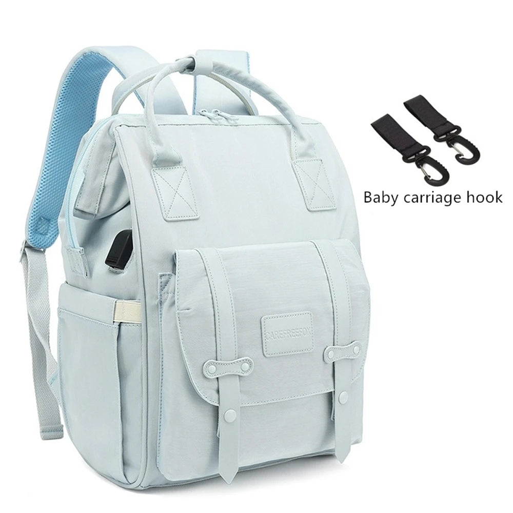 Waterproof Mommy Maternity Backpack With Stroller Hooks childrensterritory