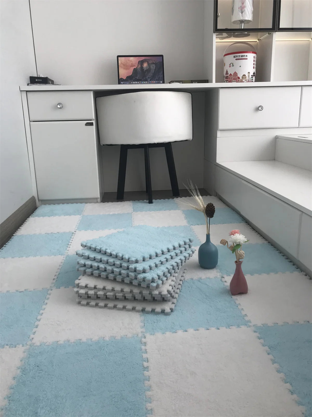 Soft Plush Kids Interlock Floor Mats, 30*30 CM childrensterritory