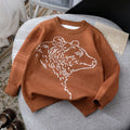 Kids Round Neck Christmas Design Warm Sweater childrensterritory
