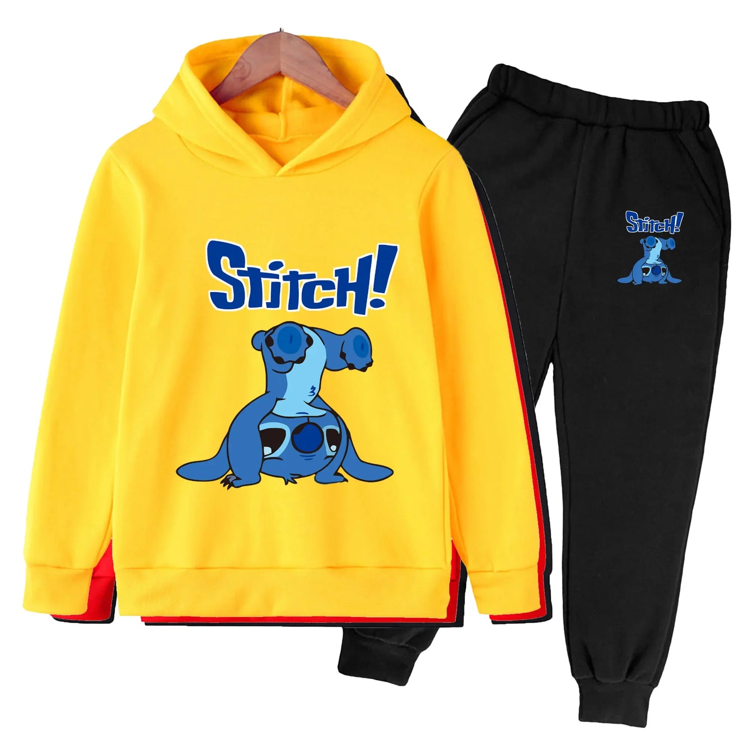 Long-Sleeved Cartoon Print Winter Tracksuit For Kids childrensterritory