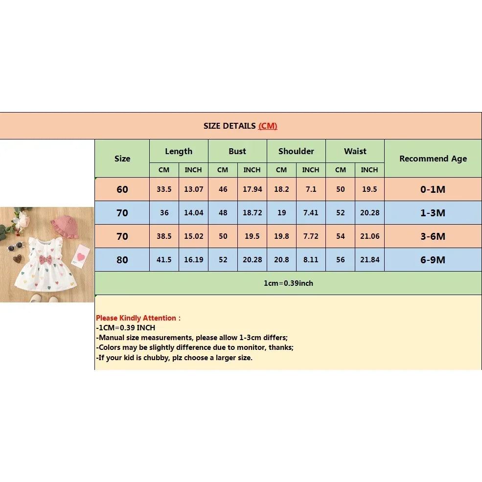 Baby Girl 2PCS Summer Cotton Dress +Hat Clothing Set childrensterritory