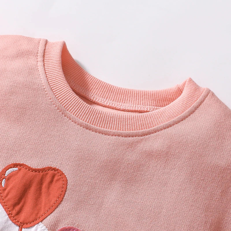 Girls Mouse Cartoon Print Casual Clothing Sets