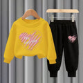 Heart Print 2 Pcs Warm Tracksuits for Kids childrensterritory