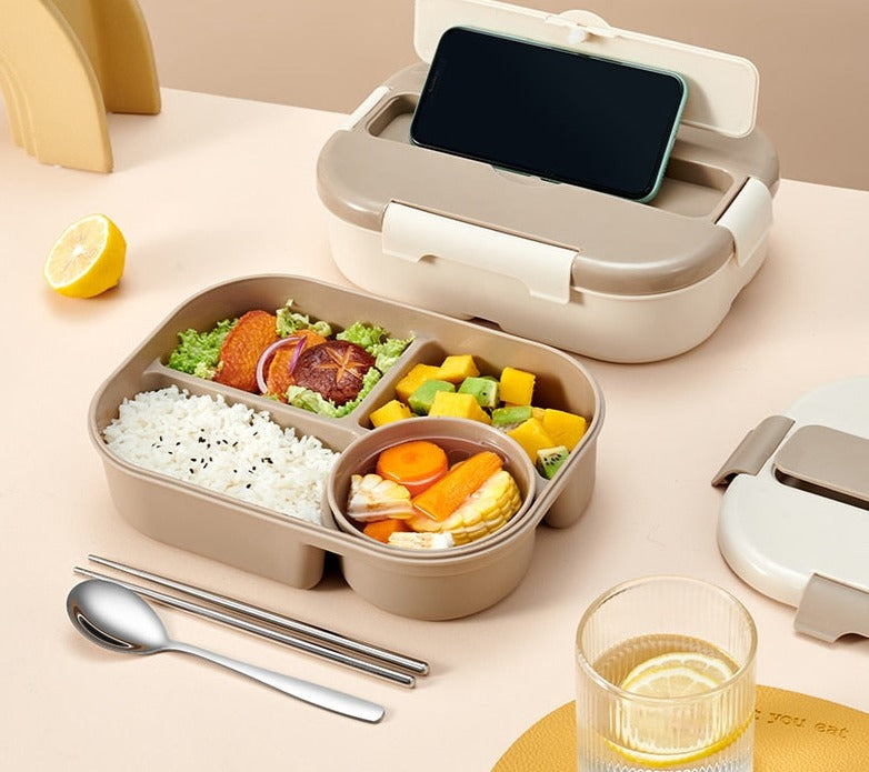 Kid Adult Leak-Proof Portable Lunch Box With Compartment childrensterritory
