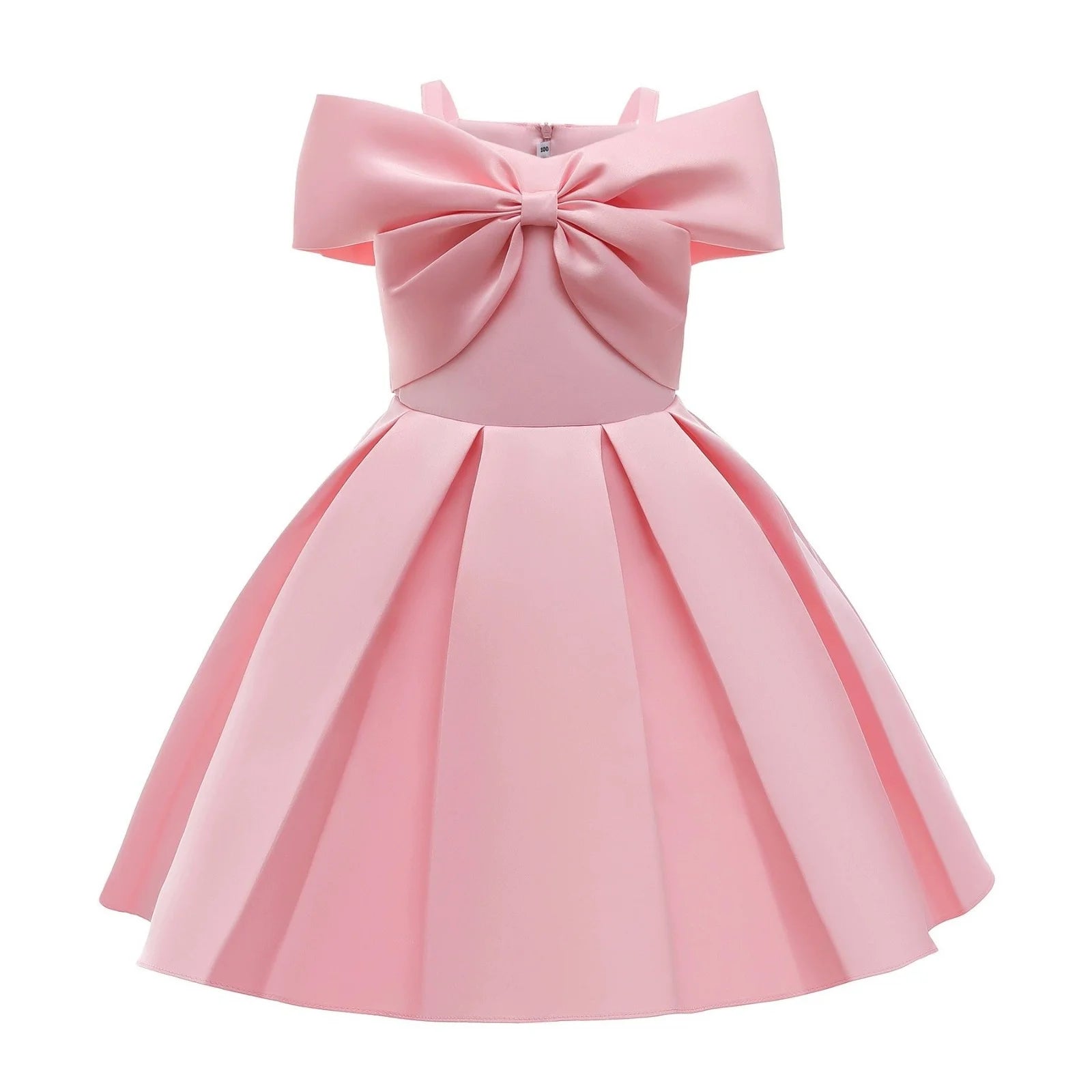 Girls' Sleeveless Bow Design Summer Party Dresses