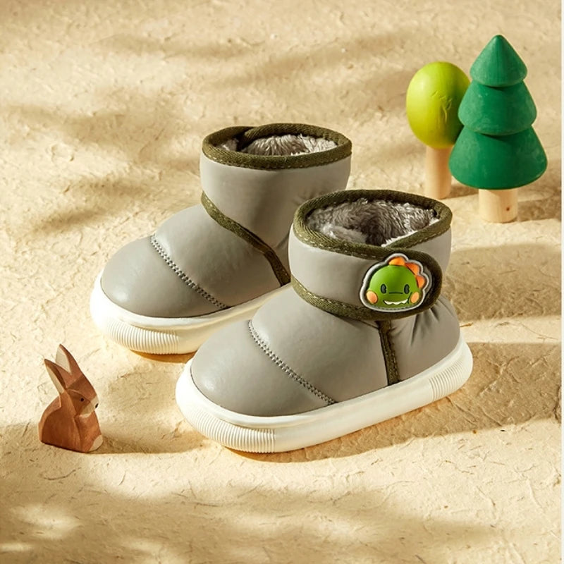 Warm Solid Color Cotton Snow Boots for Baby/Toddlers childrensterritory