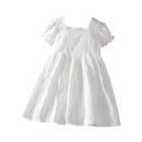 Kids Girls Elegant White Summer Princess Dress childrensterritory