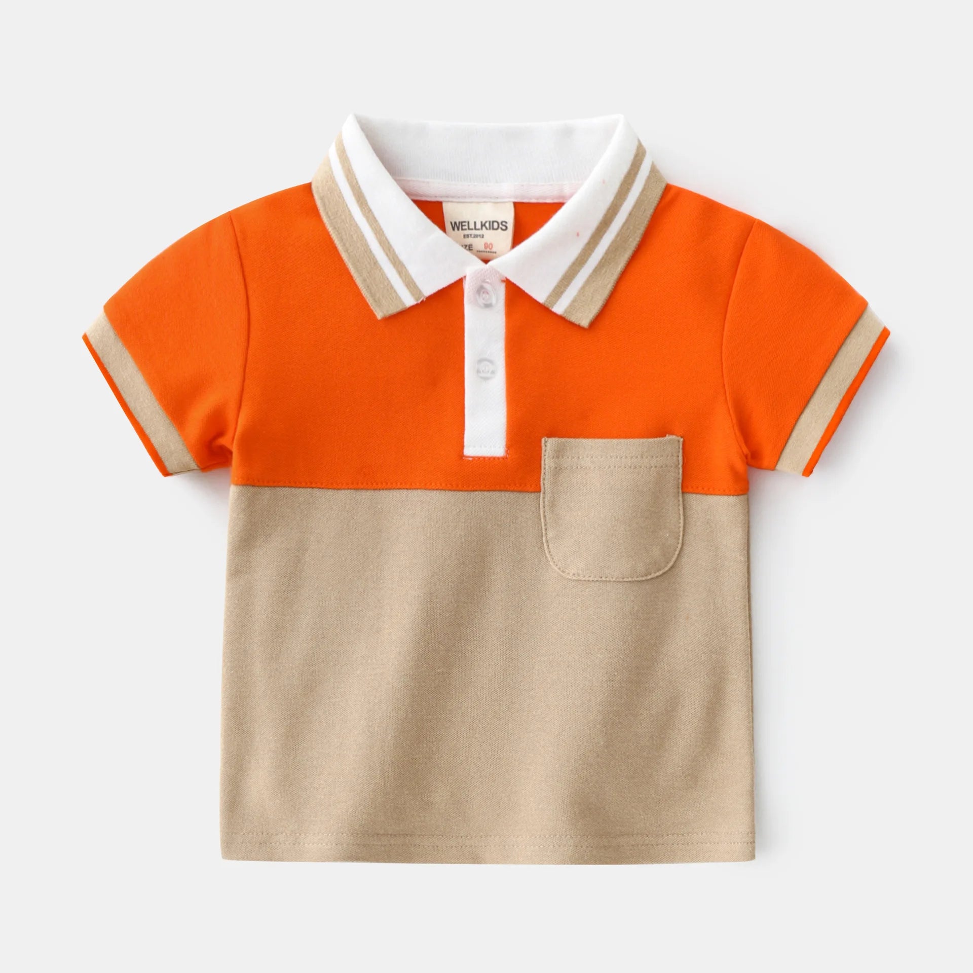 Kids Boys Formal Cotton Polo T-Shirts for Summer