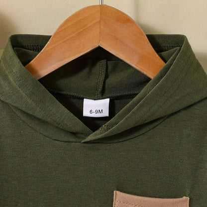 Kids Boys Blocking Hoodie with Pant Suit