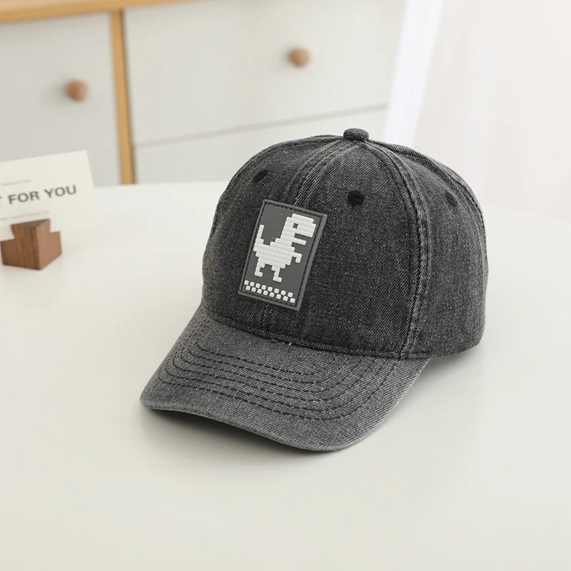 Kids Boys Cartoon Dinosaurs Design Adjustable Sports Hats childrensterritory