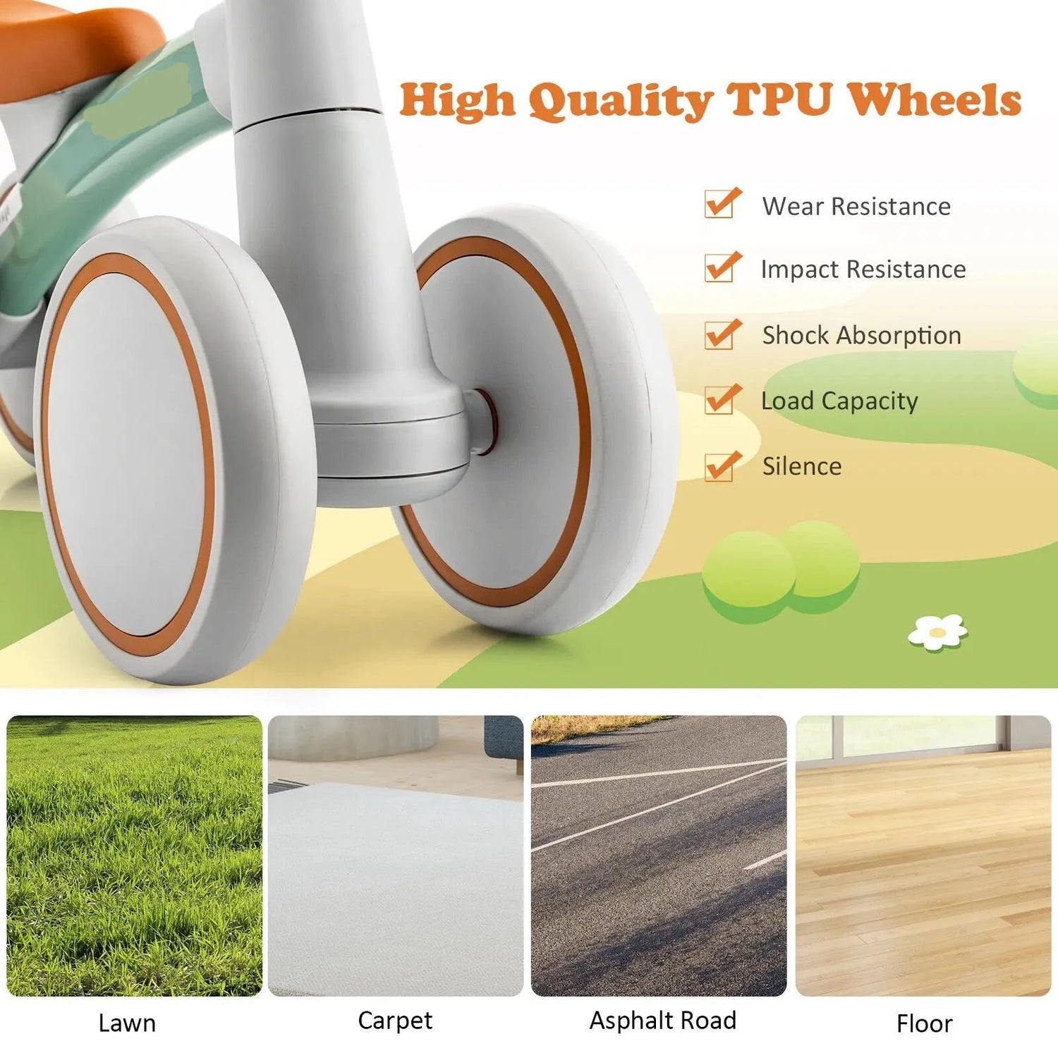 Four-wheeled Baby Balance Bikes childrensterritory