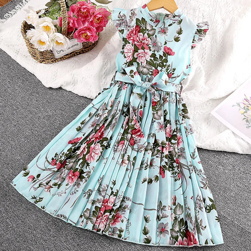 Lace Design Girls Princess Dresses For Party childrensterritory