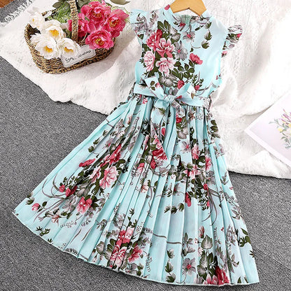 Lace Design Girls Princess Dresses For Party childrensterritory