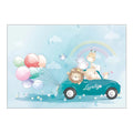 Cartoon Animal Pattern Non-slip Children Rooms Carpets