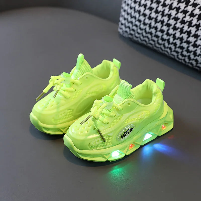 Lightweight Soft Soled Luminous Fashionable Sneaker for Toddler childrensterritory
