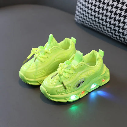 Lightweight Soft Soled Luminous Fashionable Sneaker for Toddler childrensterritory