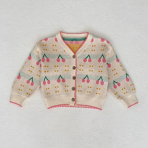 Baby Girl Hollow Out Knitwear Outfit Set