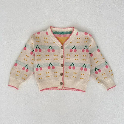 Baby Girl Hollow Out Knitwear Outfit Set