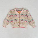 Baby Girl Hollow Out Knitwear Outfit Set