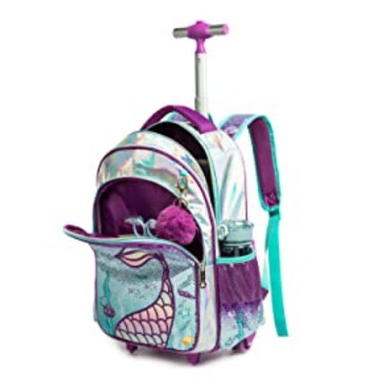Sequin Design 3-in-1 Kids Trolley School Backpack Set for Girls childrensterritory