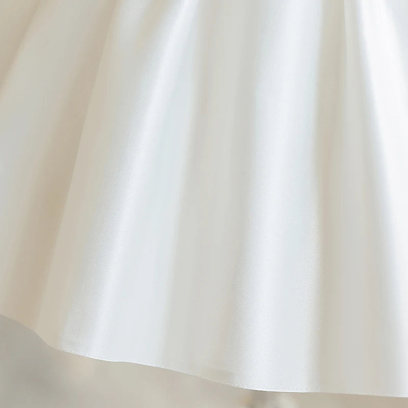 Toddler Girl Elegant Sleeveless First Communion Dress childrensterritory